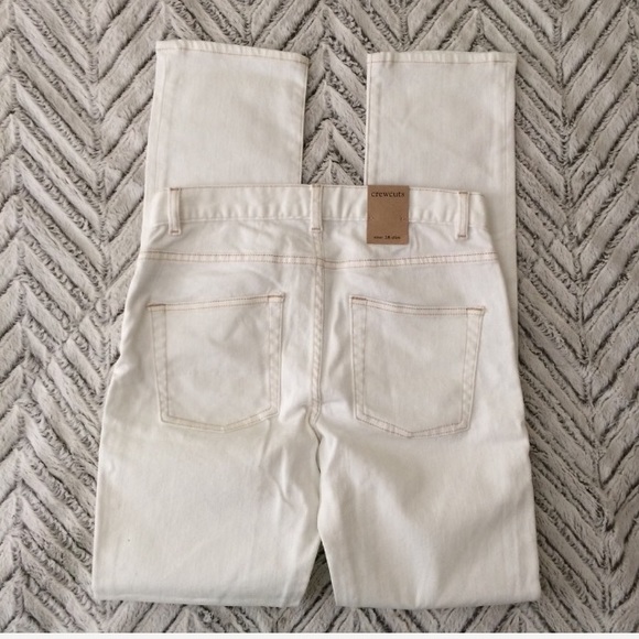 NWT J Crew Boys' slim jean in white wash 16 - Picture 3 of 8